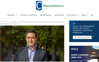 C de Material Eléctrico entrevista a Ángel Noguera presidente de Fadia